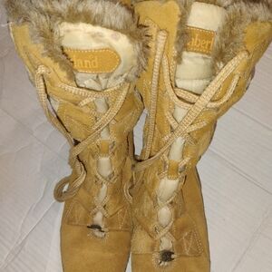 Timberland Women's Tan Fur-Lined Boots